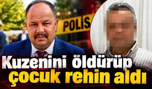 Kuzenini vurup çocuk rehin aldı
