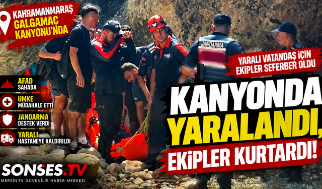 Galgamaç Kanyonu’nda korkutan düşüş