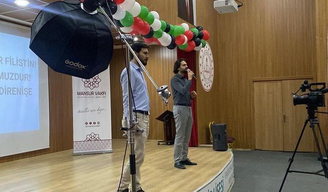 Mersin'de Gazze için anma programı düzenlendi
