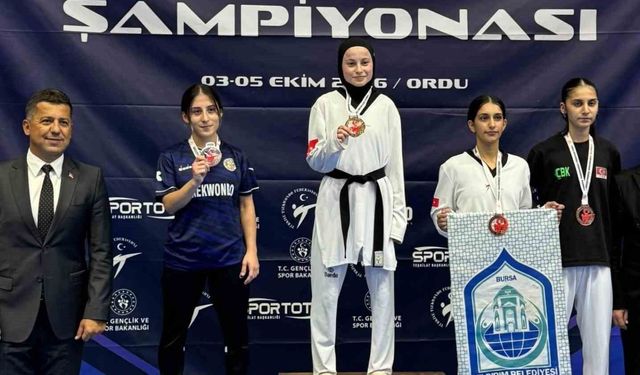 Mersinli taekwondocu Türkiye ikincisi oldu