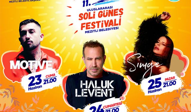 Mezitli belediyesi Soli güneş festivali ilanı ILN01852160