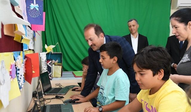 Vali Pehlivan, Bilim ve Sanat Merkezinde incelemelerde bulundu
