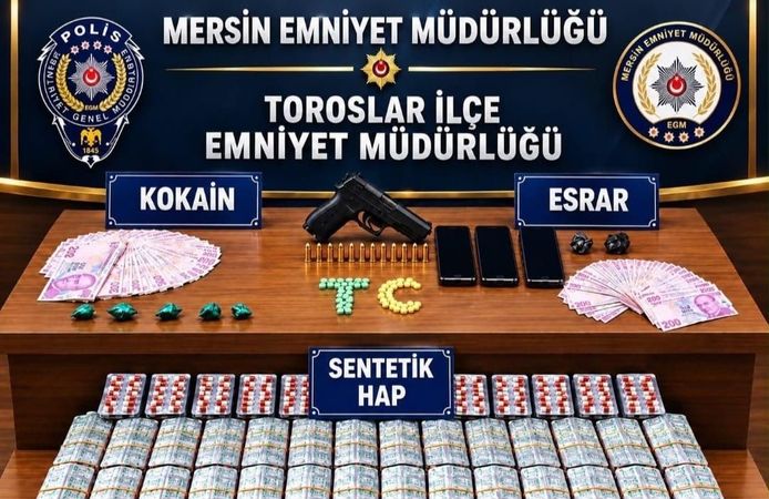Mersin'de torbacı operasyonu: 4 tutuklama