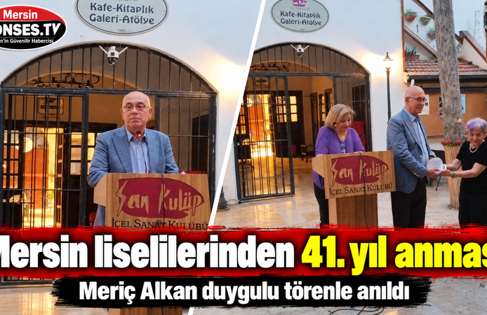 Mersin liselilerinden 41. yılda duygu dolu anma