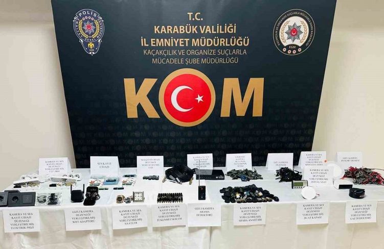 Casus kamera ile Karabük’ten Türkiye’yi izleyip, 55 bin görüntü toplamış