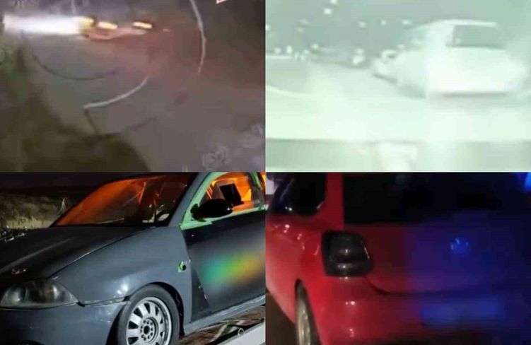 Otobanda yarışa polis baskını: 14 sürücüye 407 bin TL ceza