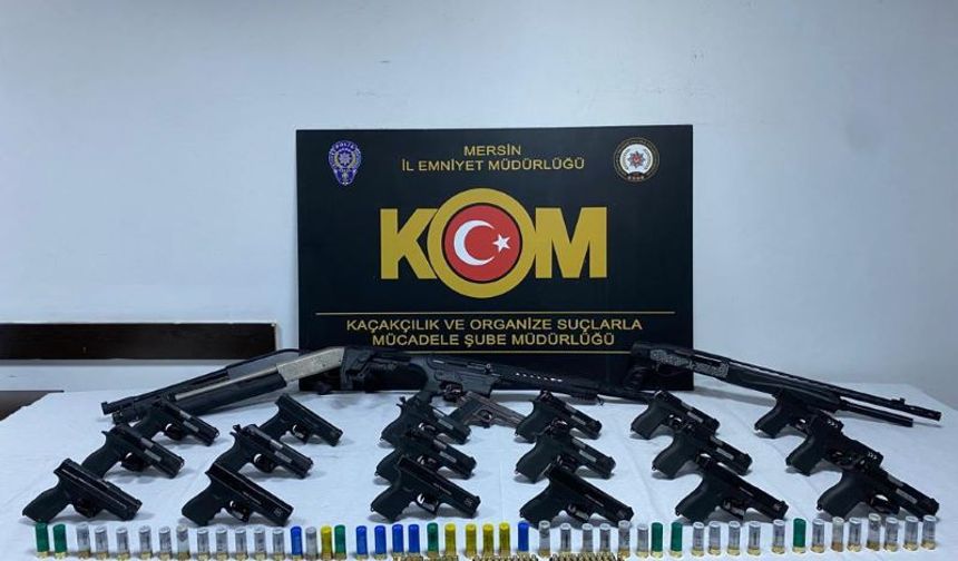 Mersin'de silah kaçakçılarına ortak operasyon