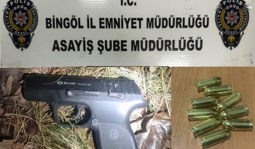 Bingöl’de 3 adet silah ele geçirildi