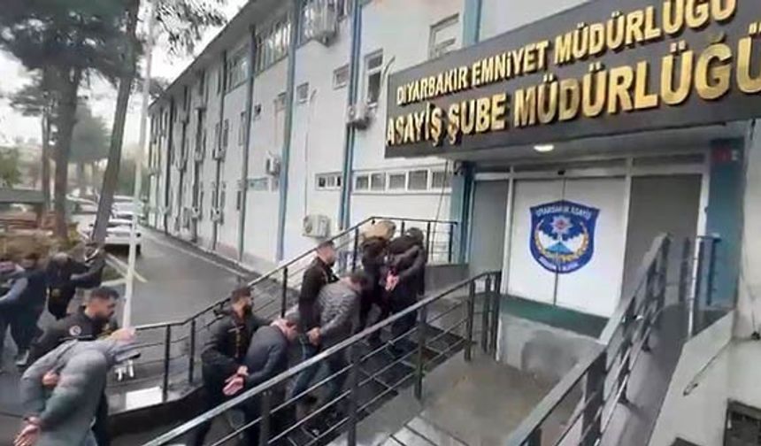 Diyarbakır’da Aralık ayında polis tarafından yakalanan 165 kişi tutuklandı