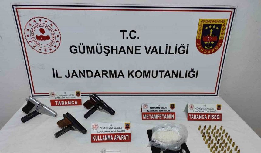 Gümüşhane’de 99.3 gram metamfetamin ele geçirildi