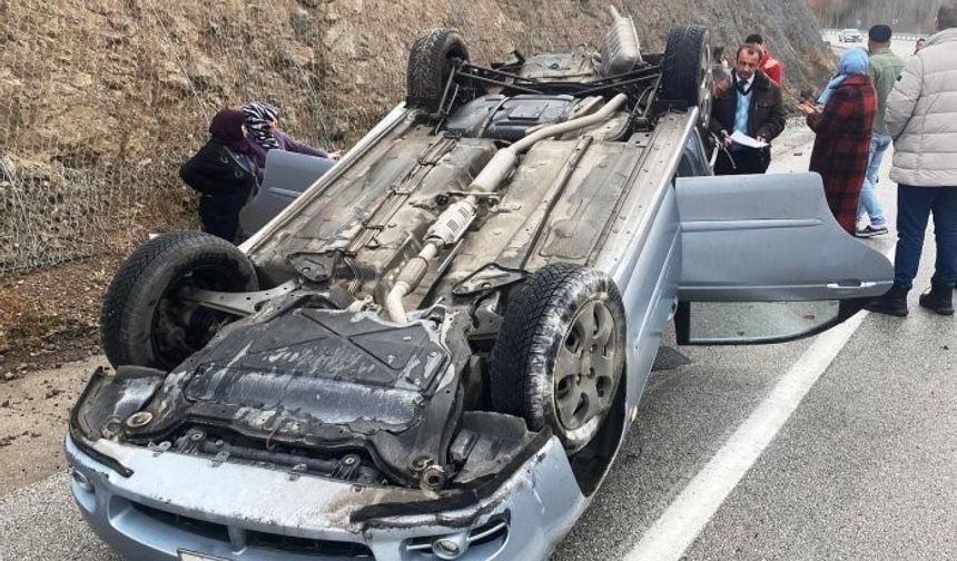 Konya’da hakemleri taşıyan otomobil devrildi, amatör maç ertelendi