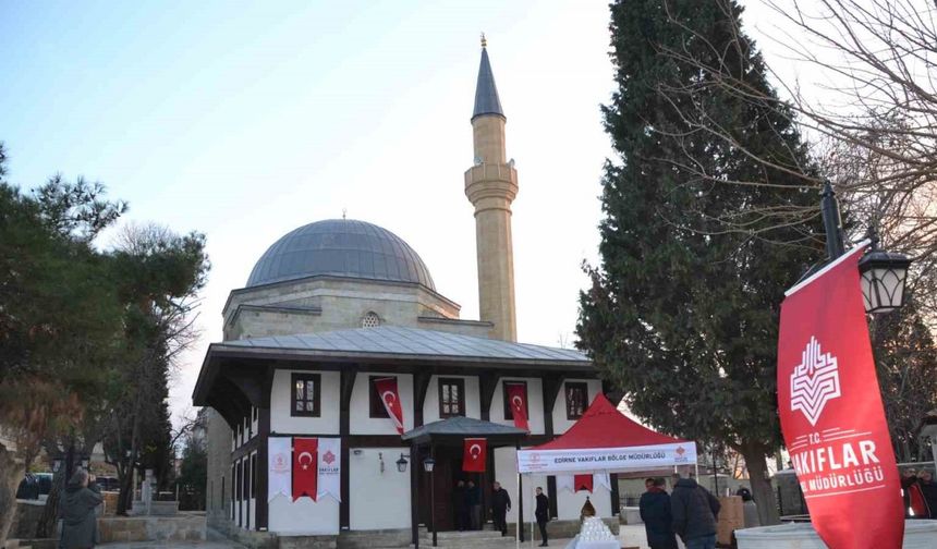 Restorasyonu tamamlanan 5 asırlık cami Regaip Kandili’nde ibadete açıldı