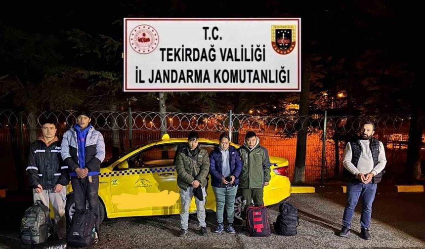 Tekirdağ’da düzensiz göç uygulamasında 5 göçmen ve 1 organizatör yakalandı