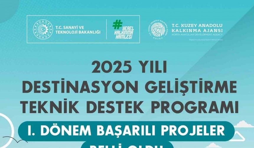 Destinasyon Geliştirme Teknik Destek Programı başarılı projeleri belli oldu