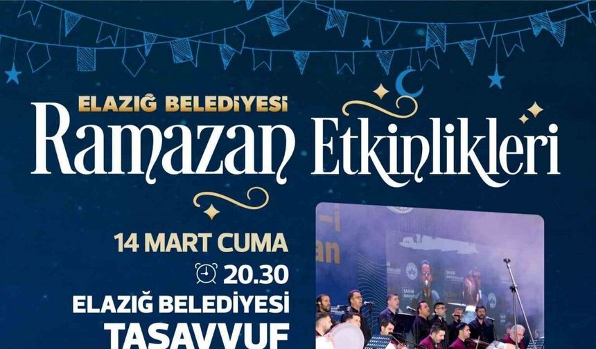 Elazığ Belediyesi tasavvuf topluluğu konseri düzenlenecek