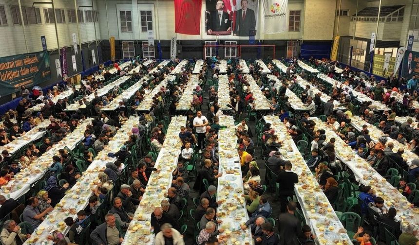 Kocasinan’ın iftarına, 2 bin 500 kişi katıldı