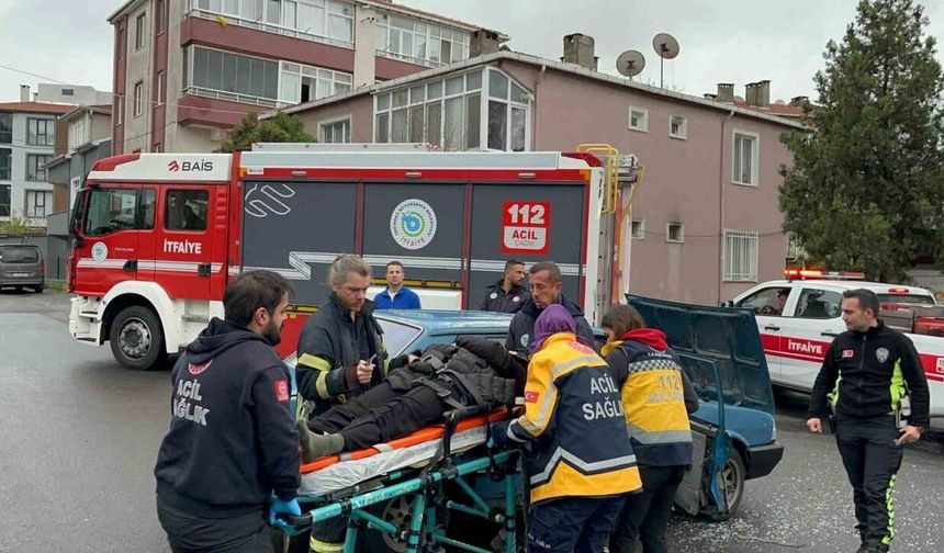 Çorlu’da trafik kazası: 1 yaralı