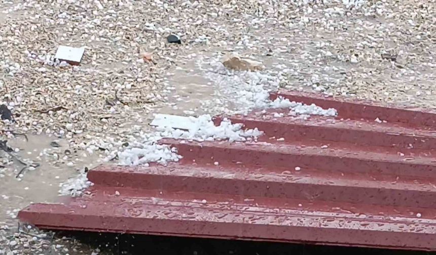 Dicle’de dolu yağışı etkili oldu