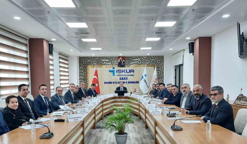 Kars’ta İl İstihdam ve Mesleki Eğitim Kurulu toplantısı yapıldı
