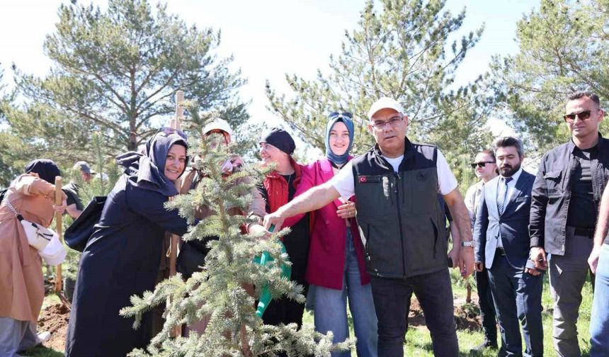 Ağrı’da "Orman Benim" kampanyası kapsamında fidan dikimi ve orman temizliği etkinliği düzenlendi
