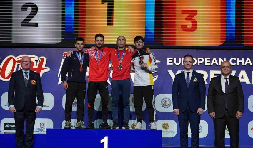 Avrupa Büyükler Karate Şampiyonası’nda millilerden 2 altın, 1 bronz madalya