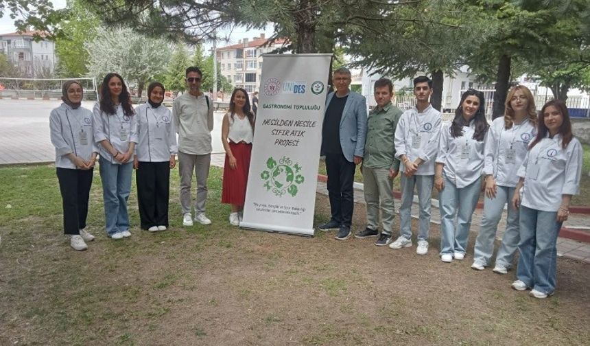 DPÜ Gastronomi Topluluğu "Nesilden Nesile Sıfır Atık" projesi gençlerle buluştu