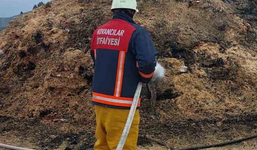 Elazığ’da samanlıkta korkutan yangın