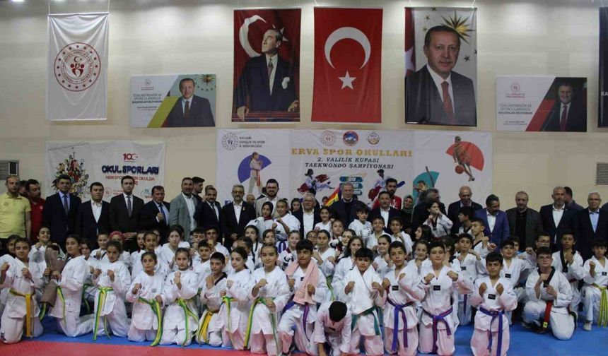 Erva Spor Okulları 2. Valilik Kupası Taekwondo Şampiyonası yapıldı