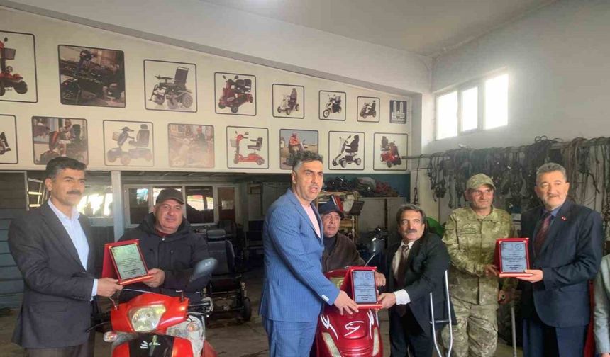 Erzurum’daki engelli araçları atölyesine anlamlı destek