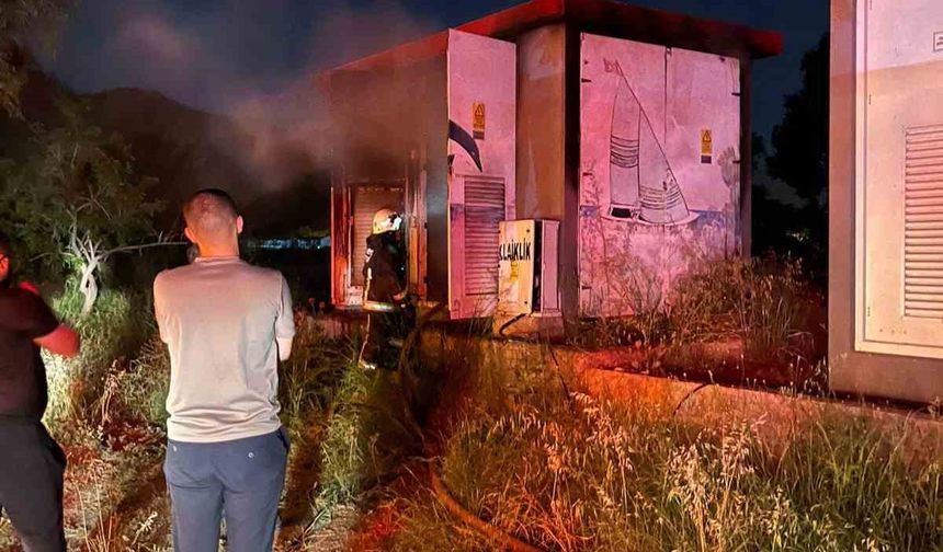 Gazipaşa’da trafo yangını ekiplerin müdahalesiyle söndürüldü