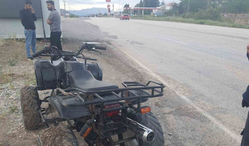 Gölbaşı’nda ATV devrildi: 2 yaralı