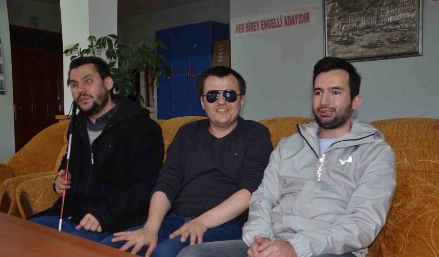 Görme engellilerin banka ve noter çilesi