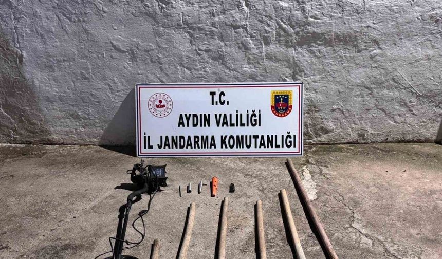 Kaçak kazı yaparken suçüstü yakalandılar