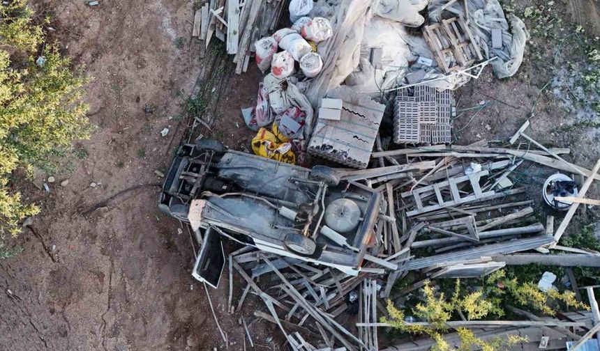 Takla atan Tofaş hurdaya döndü: 1 yaralı