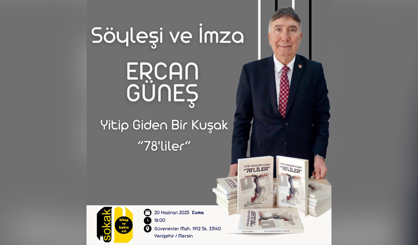 Ercan Güneş Yenişehir'de Kitaplarını İmzalıyor