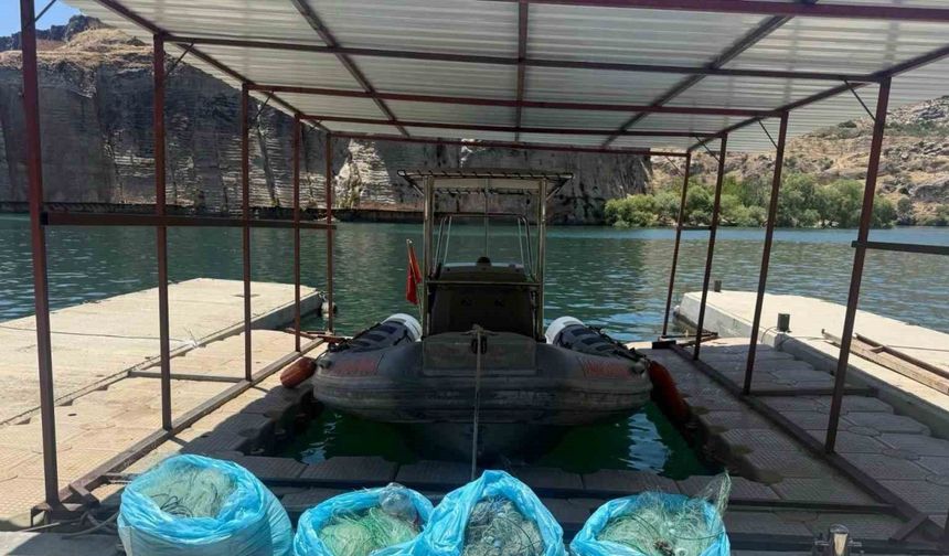 Ağ ile avlanma yasağına uymayan şahıs yakalandı