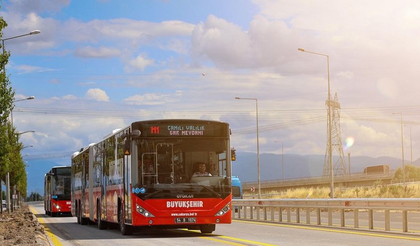 Sakarya’da, 15 Temmuz Demokrasi ve Milli Birlik Günü’nde ulaşım ücretsiz