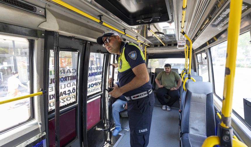 Mersin'de Toplu Taşımada Klima Kontrolü