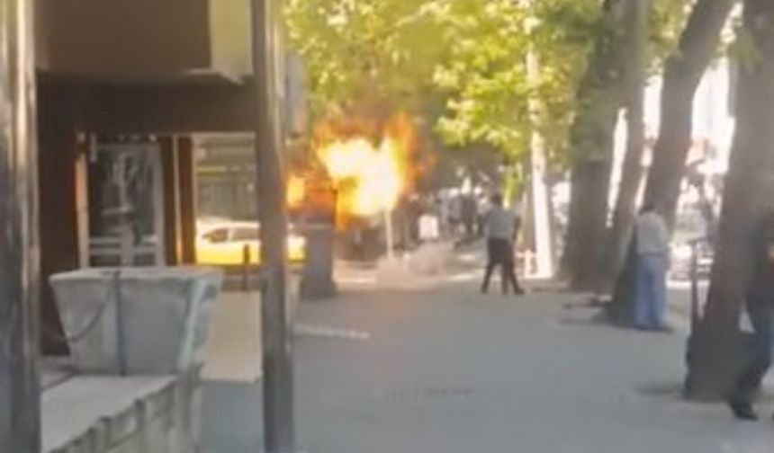 Elektrik panosunun patlaması sonucu çıkan yangın paniğe sebep oldu