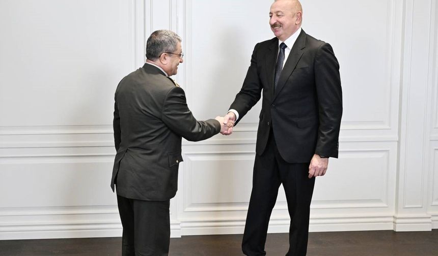 Azerbaycan Cumhurbaşkanı Aliyev, Genelkurmay Başkanı Bayraktaroğlu’nu kabul etti