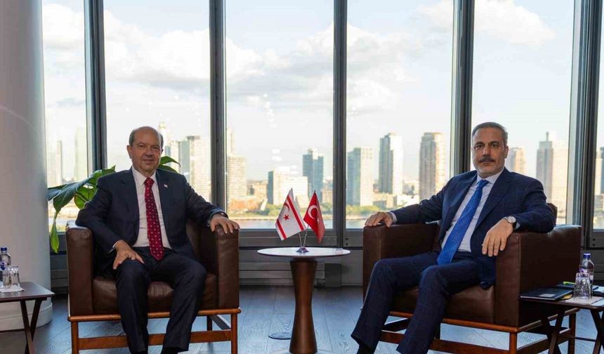 Bakan Fidan, KKTC Cumhurbaşkanı Tatar ile bir araya geldi