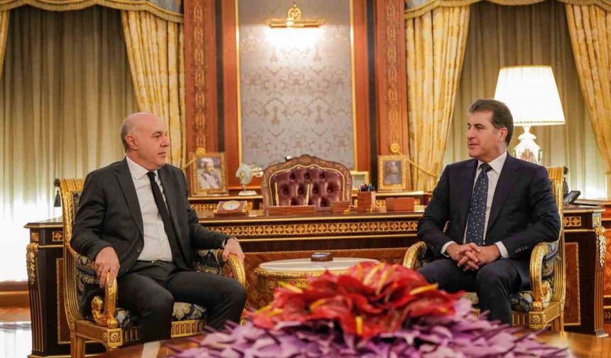 IKBY Başkanı Barzani, Türkiye Dışişleri Bakanlığı Irak ve İran İşleri Genel Müdürü Güney ile görüştü