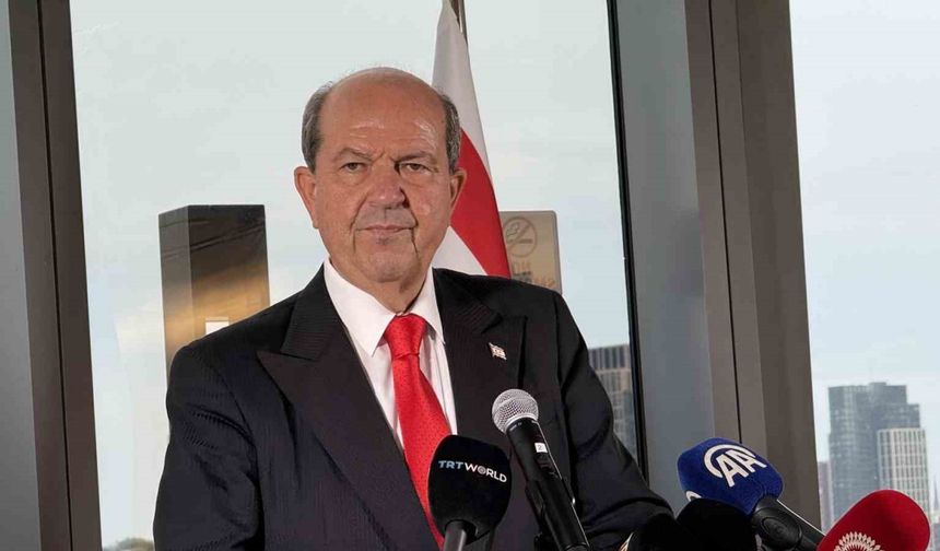 KKTC Cumhurbaşkanı Tatar: "Rum tarafı barış istediğini söylüyor ama sürekli silahlanıyor"