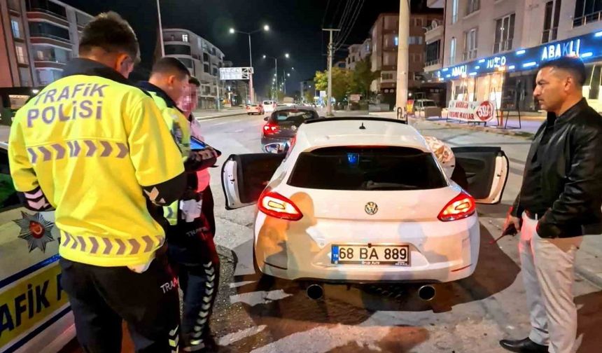 Abart egzozlu araç sürücüsüne 11 bin 434 lira ceza