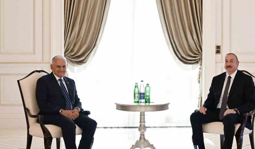 Azerbaycan Cumhurbaşkanı Aliyev, TDT Aksakallar Konseyi Başkanı Yıldırım’ı kabul etti