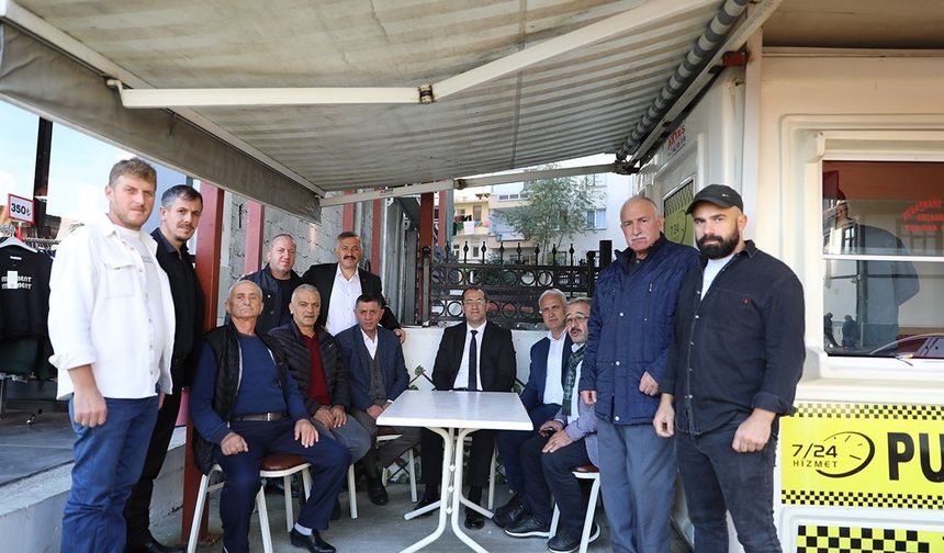 Başkan Ekim’den taksici esnafını ziyaret