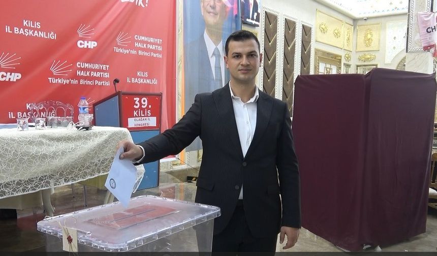 CHP Kilis İl Başkanlığına Umut Mehmet Sapan seçildi