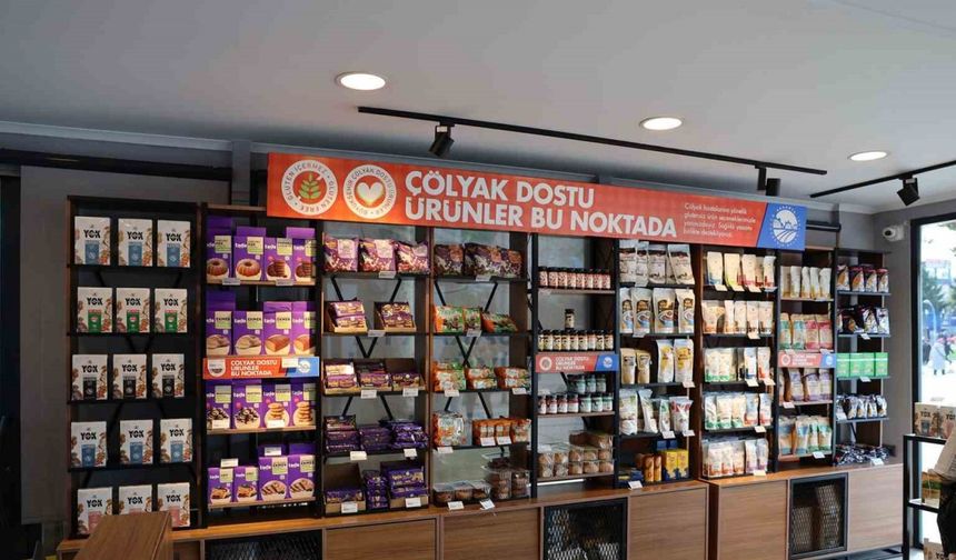 Çölyak hastalarına büyük kolaylık: Glütensiz ürün satış noktası yoğun ilgi görüyor