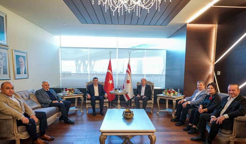 Cumhurbaşkanı Yardımcısı Yılmaz, KKTC’deki temaslarını tamamladı