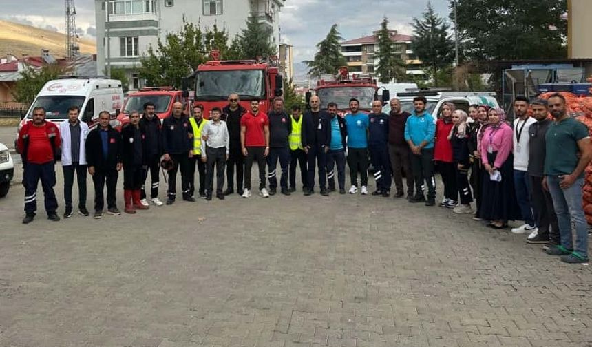 Elazığ’da hastanede yangın tatbikatı